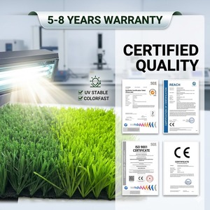 Erba Artificiale per Campi <span class=keywords><strong>da</strong></span> Calcio ad Alta Densità 50mm, Resistente e Ignifuga per Uso Intensivo - Product Image 2