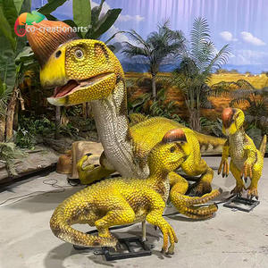 Dinosaure qui pond des œufs à commande sensorielle - Modèle de dinosaure animatronique réaliste avec fonctions de marche et de rugissement - Product Image 1