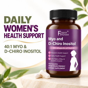 ผู้ผลิตอาหารเสริมฉลากส่วนตัว Shecome Myo และ D-Chiro Inositol ช่วยบำรุงสุขภาพรังไข่ 120 แคปซูล Myo D-Chiro Inositol - Product Image 3