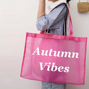 Công Suất Lớn Thoáng Khí Bãi Biển Lưới <span class=keywords><strong>Tote</strong></span> Túi Cây Dừa Thư In Có Thể Gập Lại Vai Túi Xách Cho Các Trường Học Làm Việc Hàng Tạp Hóa Du Lịch - Product Image 6