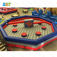 Parcours d'essuyage gonflable à vendre jeu mécanique jeu d'obstacles rotatifs jeux gonflables jeux de saut