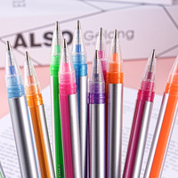 Lot de 48 mini-surligneurs scolaires à paillettes, surligneurs métalliques pour journalisation, pour étudiants, pour marquer les points clés, pour le graffiti et le dessin