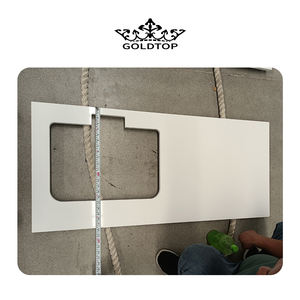 Goldtop ODM แผ่นควอตซ์สีขาว2002แผ่นควอตซ์สีขาวบริสุทธิ์สำหรับเคาน์เตอร์โรงแรมทันสมัยแผ่นใหญ่ - Product Image 1