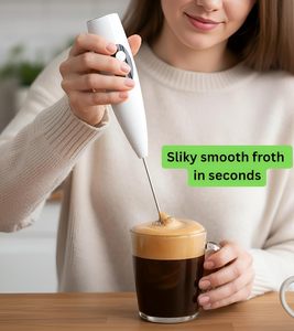 Espumador de <span class=keywords><strong>Leche</strong></span> Recargable de Mano, Espumador de Café de 3 Velocidades con Batería e Indicador de Velocidad - Product Image 1