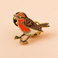 Maßgefertigter Emaille-Pin mit Vogeldesign, Vergoldetes Anstecknadel-Abzeichen für Souvenirs, Reisen und Geschenke, Großhandel mit individuellem Logo-Box-Set