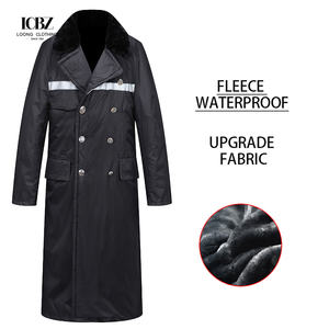 Logo personalizzato nero giacca invernale uniforme uniforme uniforme di sicurezza Set <span class=keywords><strong>per</strong></span> guardie di guardia con campioni - Product Image 4