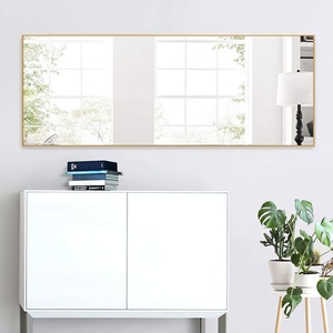 Custom Gold & Black Aluminium Frame <b>Stand</b> for Large Decorative Glass Full-Length <b>Floor</b> <b>Mirror</b> - Product Image 6