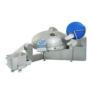 Pemotong mangkuk sosis otomatis mesin pemotong mangkuk vakum kualitas tinggi untuk pabrik makanan