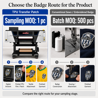 Machine d'impression UV directe Kingjet PU TPU pour badges 3D en relief, étiquettes, logos et patchs de transfert