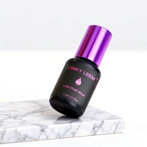 Pinky leem New Product Pink 0.5s Private Label UV Lash <b>Glue</b> LED Light Fast Drying Waterproof UV <b>Glue</b> Lash Extension <b>Glue</b> - Product Image 6