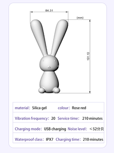 Vibromasseur lapin étanche IPX7 double moteurs point <span class=keywords><strong>G</strong></span> et stimulateur clitoridien 10 niveaux de Vibration jouets sexuels pour femmes et Couples - Product Image 6