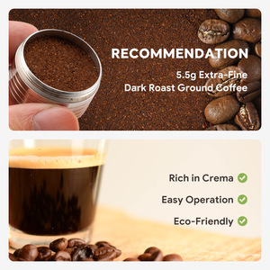 Cápsulas Reutilizables de Acero Inoxidable para Cafetera Essse - Juego de Filtros de Café Reutilizables con Café Molido - Product Image 4