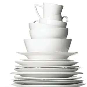 Hotel Wedding Restaurant Daily Use Dishes and Plates Tableware with Ceramic Handle Ceramic Pottery