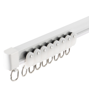 Rail de rideau flexible courbé IKSUN, rail de rideau en alliage <span class=keywords><strong>d</strong></span>'aluminium pliable pour baies vitrées et fenêtres <span class=keywords><strong>d</strong></span>'angle - Product Image 2