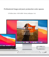 Moniteur d'écran brillant ABRUI 32 pouces 6K, moniteurs de studio, écran vertical 6K 32 pouces, compatible avec Thunderbolt 4 pour la conception