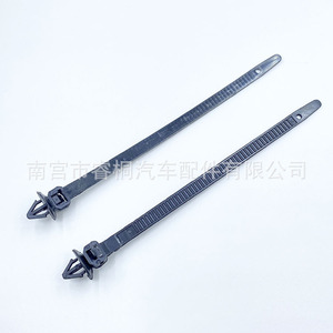 สายรัดเคเบิลไนลอน Shuangxuan แบบล็อคอัตโนมัติ สีดำ สำหรับรัดสายไฟเดี่ยว ใช้ในรถยนต์ - Product Image 1