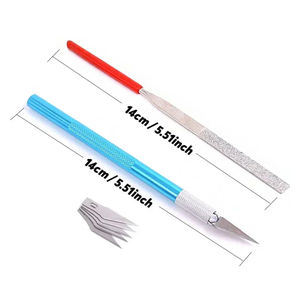 9 Uds modelo básico <span class=keywords><strong>Gundam</strong></span> DIY herramientas artesanales para modelo de coche Hobby PVC tijeras hechas a mano pinzas para construir reparación montaje principiante - Product Image 6