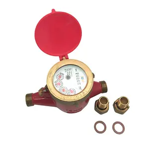 ISO4046 Multijet Droog Dial Type Magnetische Type Brass Body Hot Water Meter