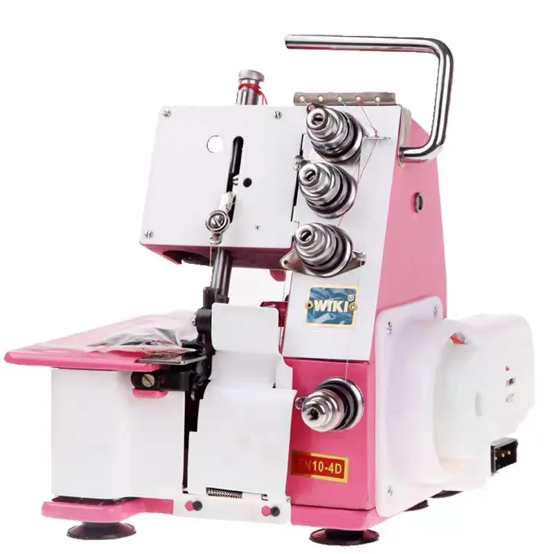 JUKKY mini 3 4 dişli elektrikli ev yerli overlok DİKİŞ MAKİNESİ ev FN2-7D-B maquina de coser makinesi bir coudre