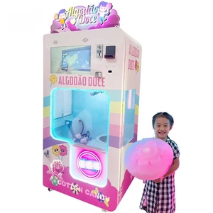 Machine à Barbe à Papa Entièrement Automatique avec Système de Paiement par Pièces et Cartes de Crédit pour Usine et Distributeur Automatique - Product Image 1