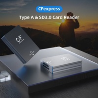 Lecteur de carte mémoire CFexpress Type A double fente en aluminium 10 Gbit/s USB 3.2 Gen 2 Type A
