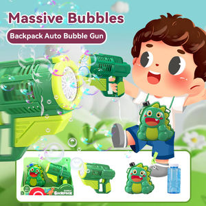 Pistola de Burbujas con Forma de Dinosaurio, Ballena y Unicornio, Máquina Automática de Burbujas para Niños, Diversión al Aire Libre, Playa y Piscina - Product Image 3