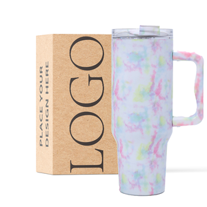Tùy chỉnh 40oz thép không gỉ du lịch cup đôi tường chân không Thermos Tumbler cách điện xử lý hiện đại tái sử dụng gốm chai - Product Image 3