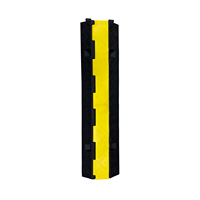 Protector de Cables de Goma Leahua Negro y Amarillo 1000*580*120mm, Canal de Seguridad Vial 110x125mm, Reductor de Velocidad