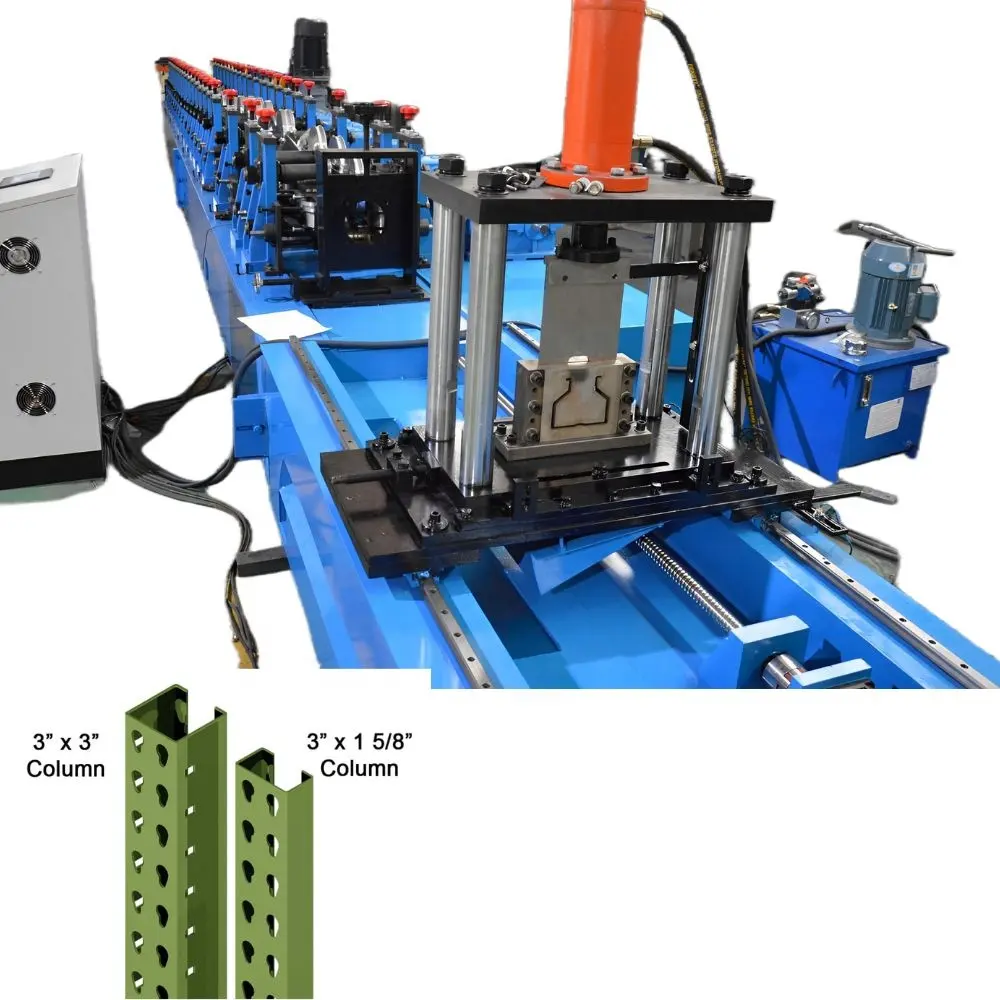 1.5Mm-2.5Mm Dikte Meerdere Grootte Verwisselbare Druppel Pallet Rack Kolom Rechtop Rekken Rolvormmachine