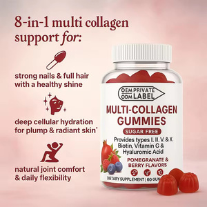 Gomitas de Colágeno Múltiple con Biotina, Vitamina C y Ácido Hialurónico para Piel, Cabello y Uñas - Product Image 3