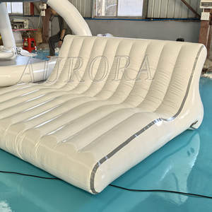 インフレータブルフローティングドックボートプラットフォームアイランドウォーターパーク、リラックスのためのインフレータブルフローティングボート - Product Image 6