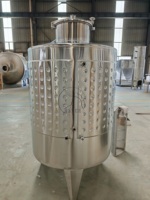 Haute qualité 1000L 1500L 2000L 3000L 5000L fermenteur de vin de fruits en acier inoxydable cuve de Fermentation de vin de raisin