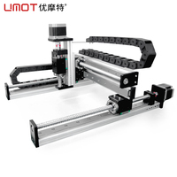 Sistema de pórtico de movimiento lineal con tornillo de bola multieje UMOT SW40 Robot cartesiano de escenario de posicionamiento XYZ con Motor paso a paso Nema 17/23