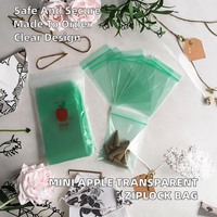Sacs en plastique imprimés sur mesure, pochettes d'emballage transparentes en PE pour tampons de coton, impression de logo et de couleur personnalisés disponibles
