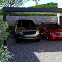 Pergola bioclimatique moderne en aluminium à lames orientables pour balcon, taille personnalisée 3x3 3x4 4x4 6x4m, avec caractéristiques imperméables et résistantes au vent