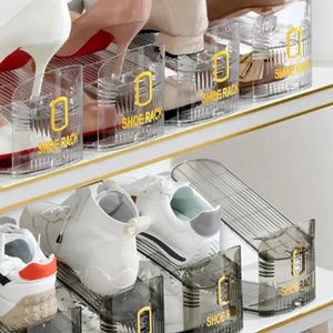 Adjustable Shoe Organizer Footwear Support Slot Space Saving Cabinet Closet Stand Shoes <b>Storage</b> Rack Shoebox Hot Sale - Product Image 3