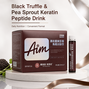 Boisson personnalisée au peptide de kératine de truffe noire et de pousses de pois pour la croissance capillaire, supplément liquide oral de collagène, marque privée - Product Image 3