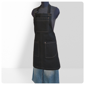 Delantal de Lona Moderno con Logotipo Personalizado, Delantal de Cintura Resistente a las Manchas para Chefs, Camareros y Floristas - Product Image 3