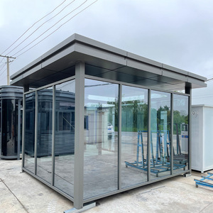 Steel Structure <b>Smoking</b> Shelter Outdoor Rest Room Modern Design Light Steel Frame Sentry <b>Box</b> Guard House - Product Image 2