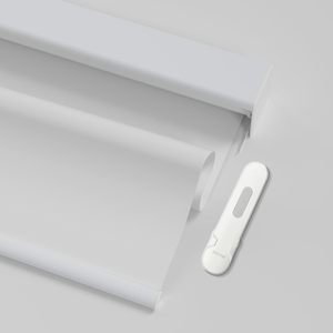 Persianas Rolô Inteligentes Motorizadas Elétricas <span class=keywords><strong>Blackout</strong></span> Lisas Ecológicas Modernas Automáticas Compatíveis com Alexa Google Home e Controle Remoto - Product Image 1
