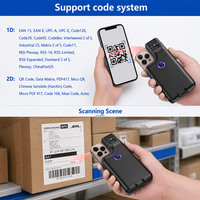 Lecteur de codes-barres sans fil 2D haute vitesse YUANAIDC, scanner portable 1D/QR code, pistolet de lecture USB pour supermarché, magasin, point de vente