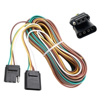 Arnés Automotriz Universal de 25 Pies con Conductor de Cobre y Aislamiento de PVC, Adaptador para Camionetas Europeas y Estadounidenses, Sin Funda