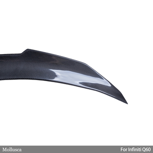 For Q60 Q60S Coupe PSM2 Style Carbon Fiber <b>Rear</b> <b>Spoiler</b> Trunk Wing 2013-2023 - Product Image 5