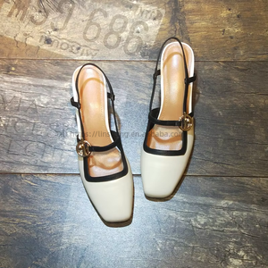 Nouvelles sandales pour femmes à bout carré et talon épais, style Baotou, pour le printemps et l'été - Product Image 1