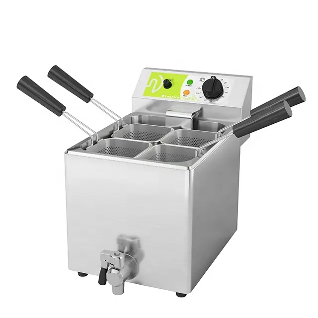 Lonnice-Caldera automática de fideos de acero inoxidable, horno comercial de 4 cabezales para Pasta, fideos instantáneos, macarrones