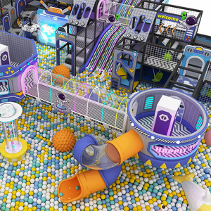 Juego de patio interior personalizado con tobogán LED y piscina de bolas para niños, parque de atracciones y centro comercial, equipo de juego - Product Image 1