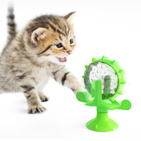Jouet à mâcher pour chat et chien en plastique écologique, jouet puzzle à lente distribution de friandises, jouet à mâcher d'intérieur Pet-U CF01