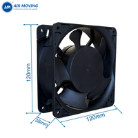 Kipas EC 5 Bilah 120mm AM12038MECB, Kipas Ekstraksi Aksial EC Dual Ball Bearing, Kipas Pendingin Motor EC 12038, 12cm AC 110v 120v 220v 240v