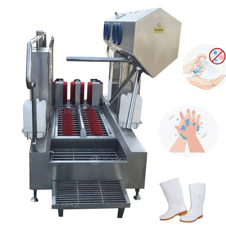 Shoe Sole Washer Shoe Washing Machine Hygiene Station With Disinfecting Mat Cleaner Cattle Slaughter Line
