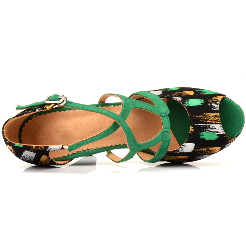 Custom Logo Latin Dancing Shoe Standard Ballroom Salsa Dance Shoes For Women Wholesale